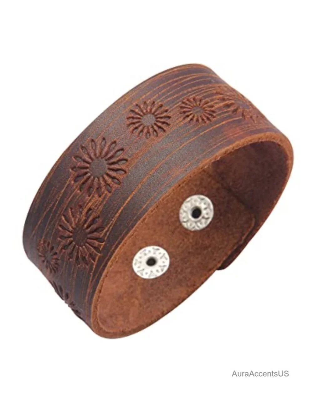 Faux Leather Punk Braided Cuff Bracelet Adjustable Gothic Viking Wrap
